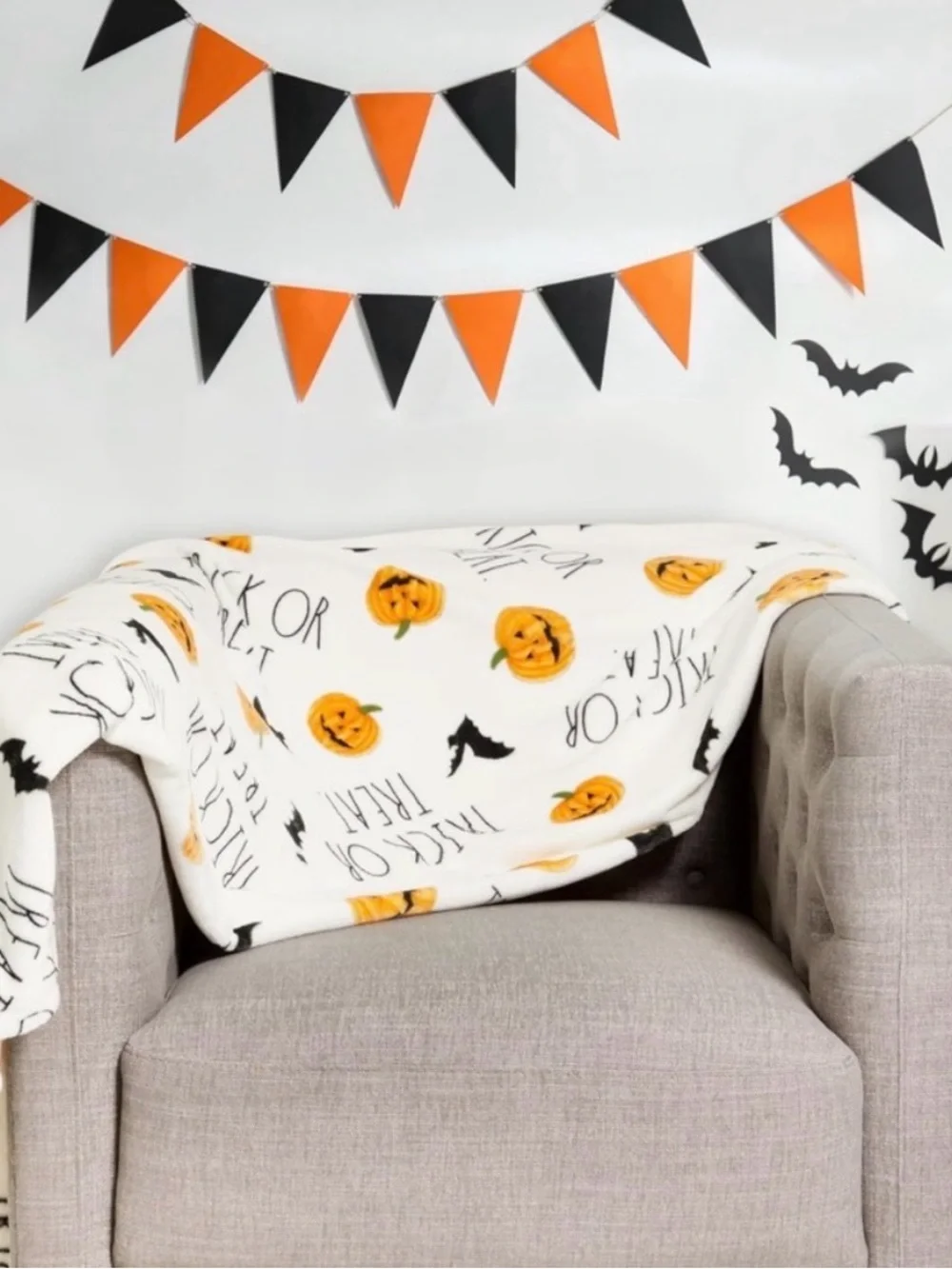Rae Dunn Halloween Throw Blanket 50x70
